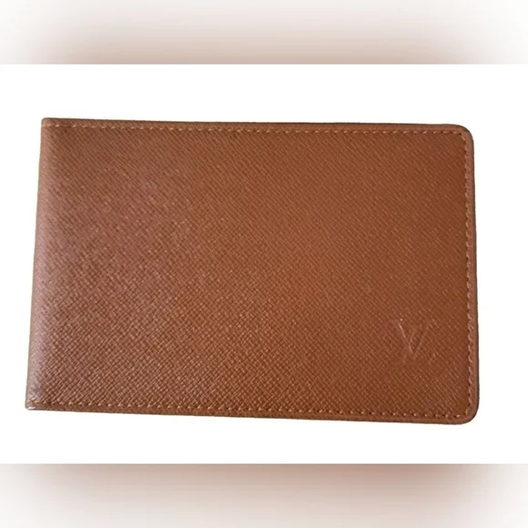 Louis Vuitton Brown Leather Card Holder ID Wallet Case - Picture 2 of 11